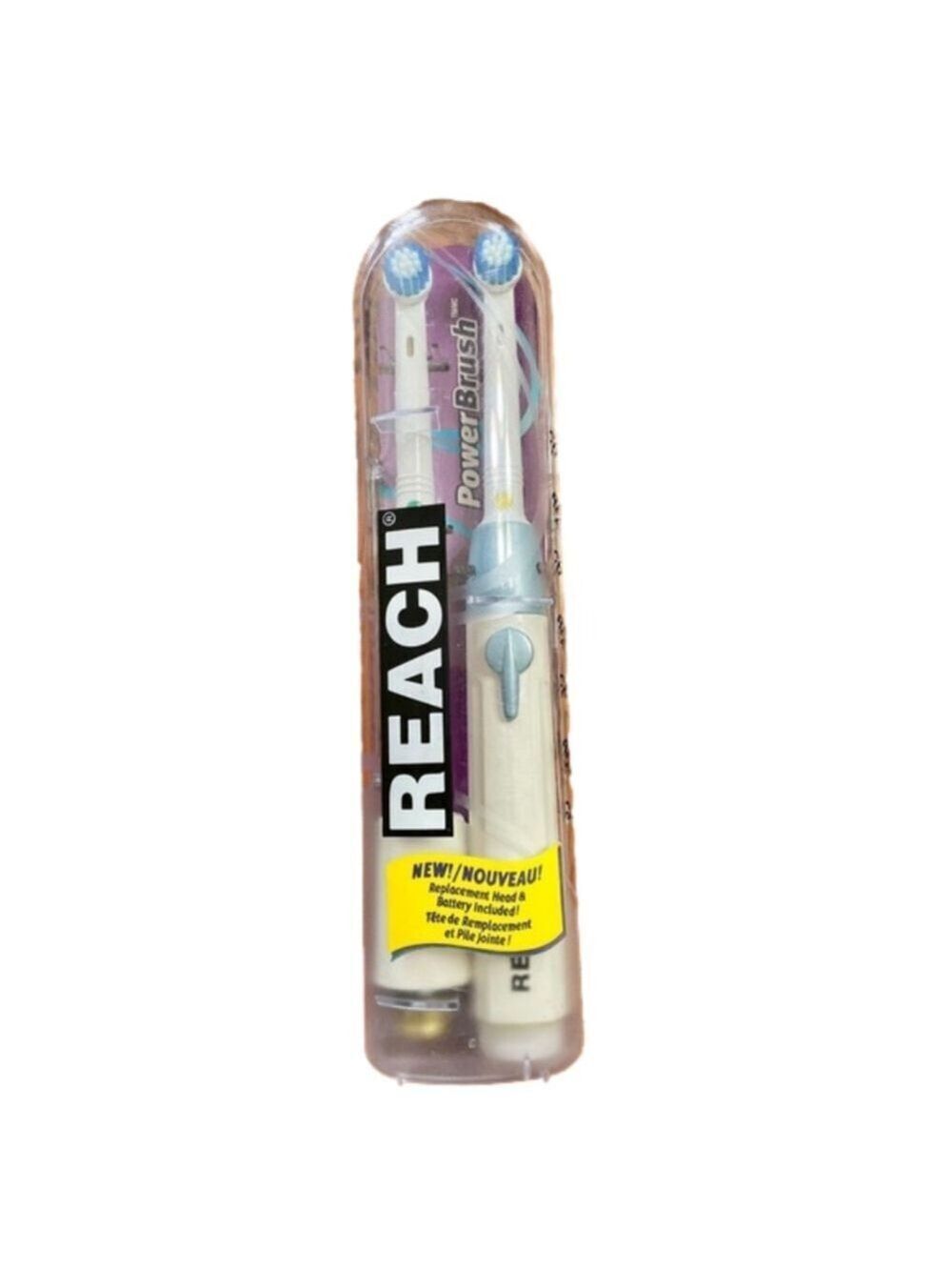 Reach Power Brush Complete Kit With 2 Heads Powerbrush Toothbrush Sealed - HTF